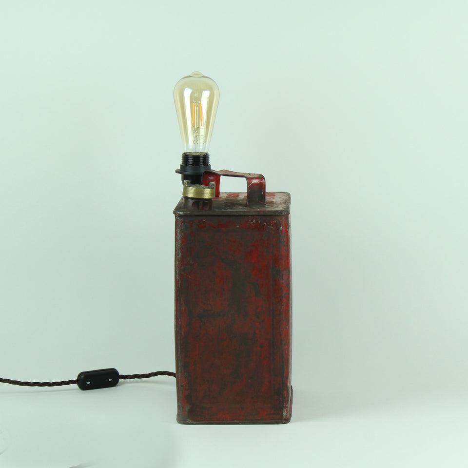 Vintage Pratt's Oil Can Light