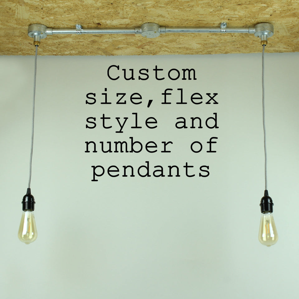 Conduit Pendant Light Fitting - Made to Measure