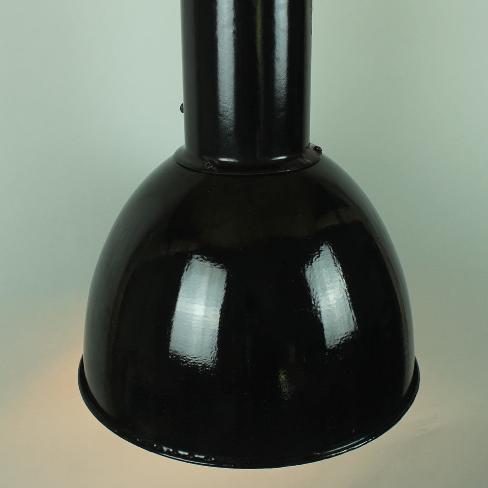 Bauhaus Black Enamel Light Fitting