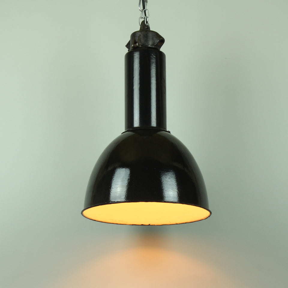 Bauhaus Black Enamel Light Fitting