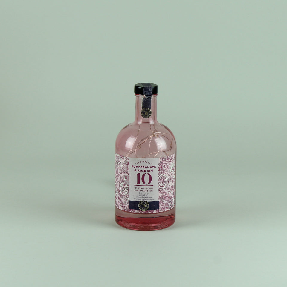 Illuminated Blackfriars Pomegranate & Rose Gin Bottle