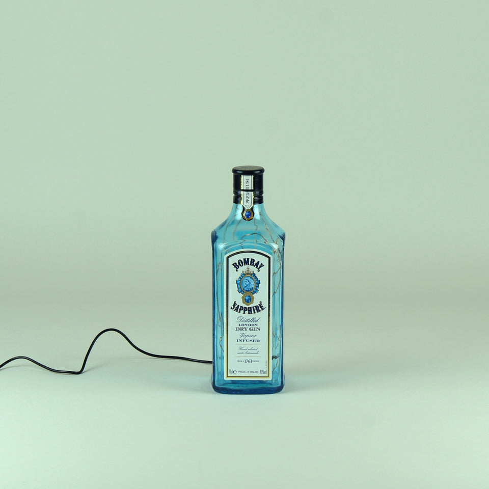 Illuminated Bombay Sapphire Gin Bottle