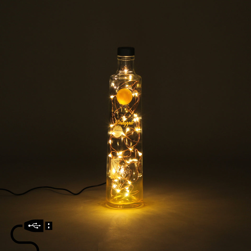 Illuminated Ciroc Pineapple Vodka Bottle