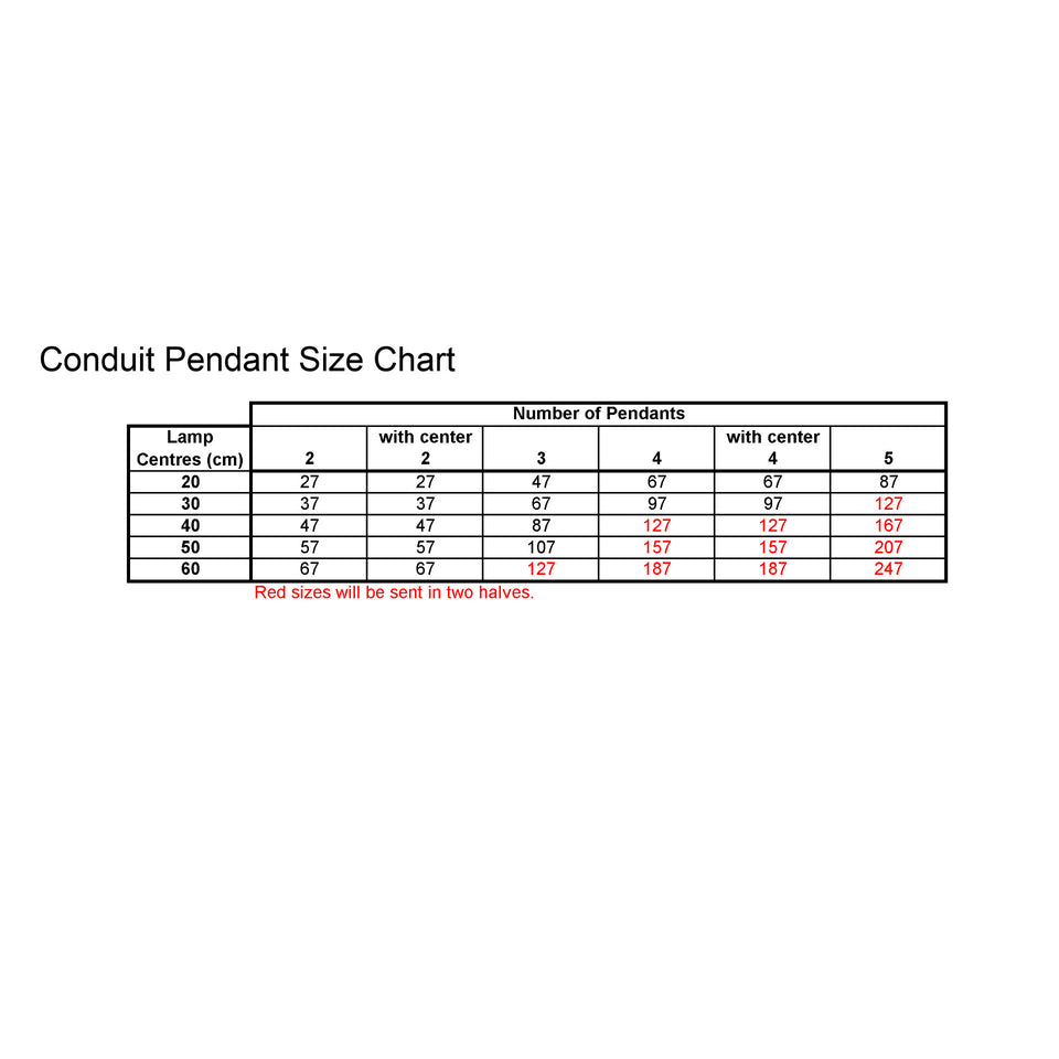 Size chart information