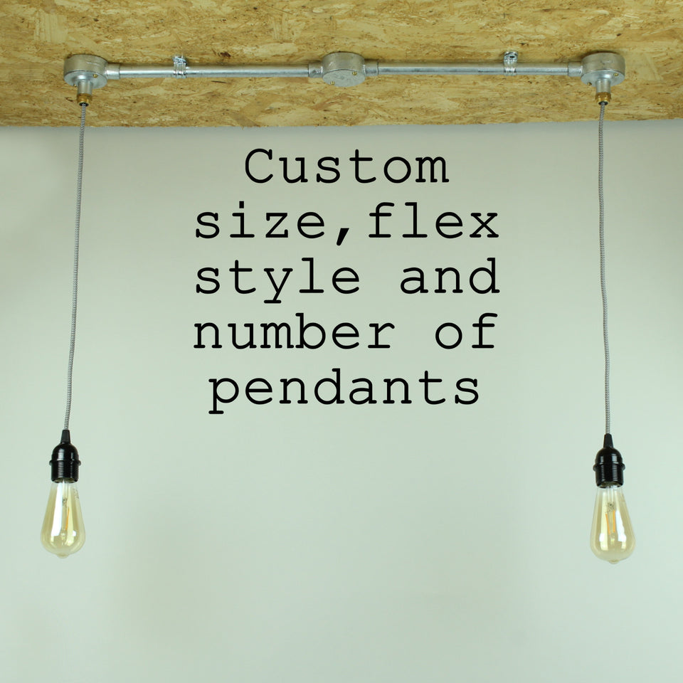 Pendant industrial light fixture