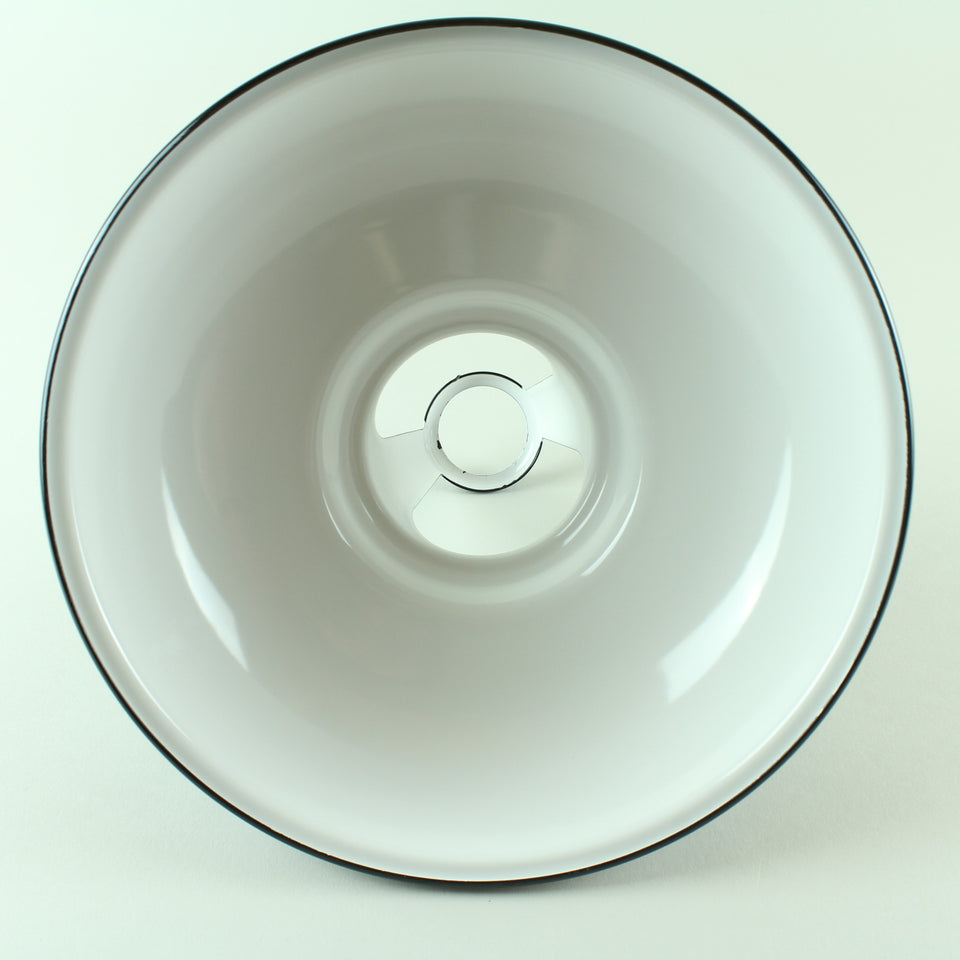 Black Industrial Enamel Lamp Shade