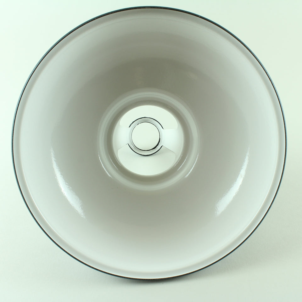 Matt Black Industrial Enamel Lamp Shade