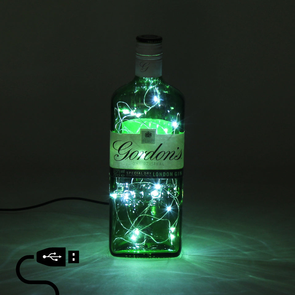 Illuminated Classic Gordon's Gin Bottle