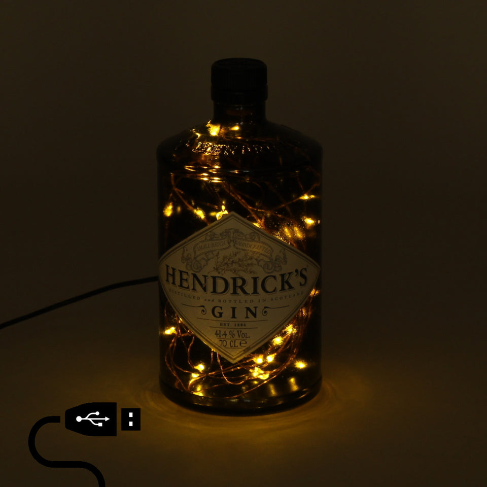 Illuminated Hendrik's Gin Bottle