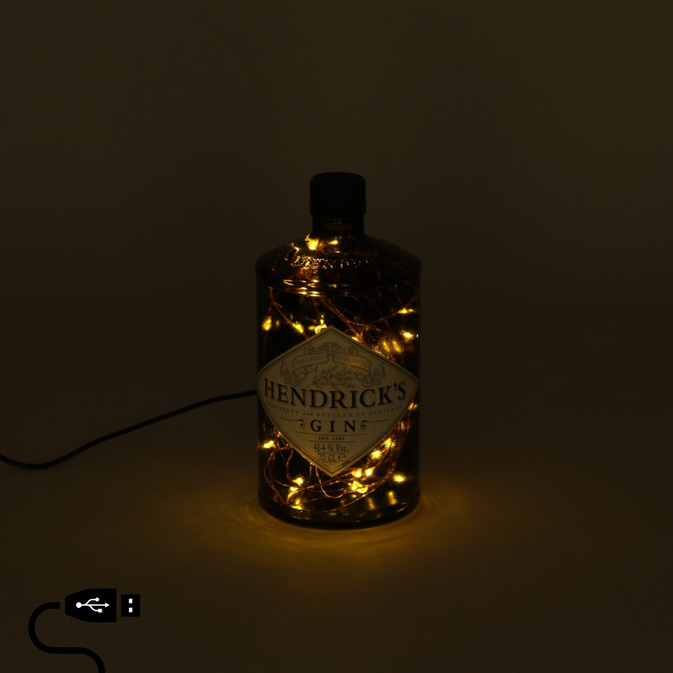 Illuminated Hendrik's Gin Bottle