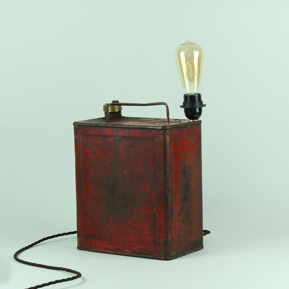 Vintage Pratt's Oil Can Light