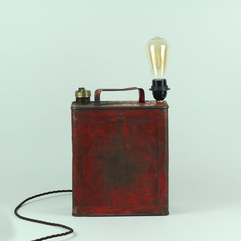 Vintage Pratt's Oil Can Light