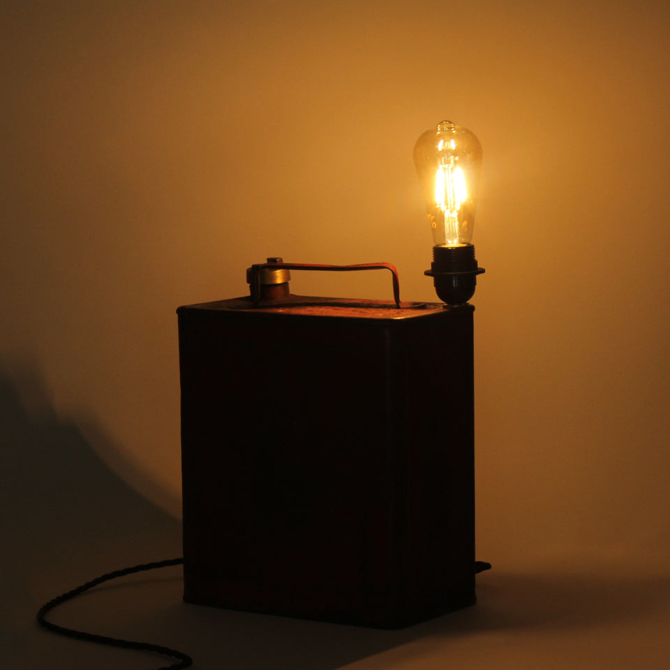 Vintage Pratt's Oil Can Light