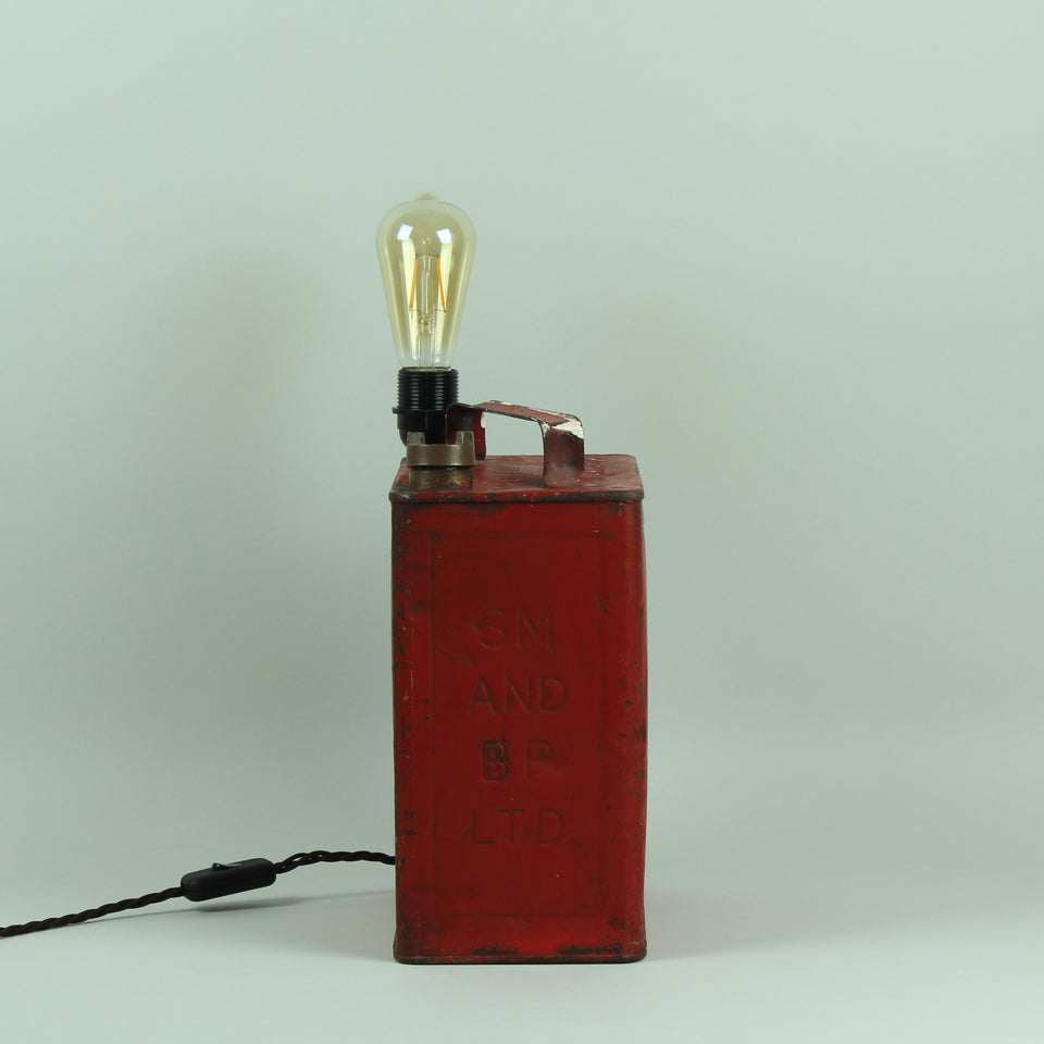 Vintage BP (Shell) Oil Can Light