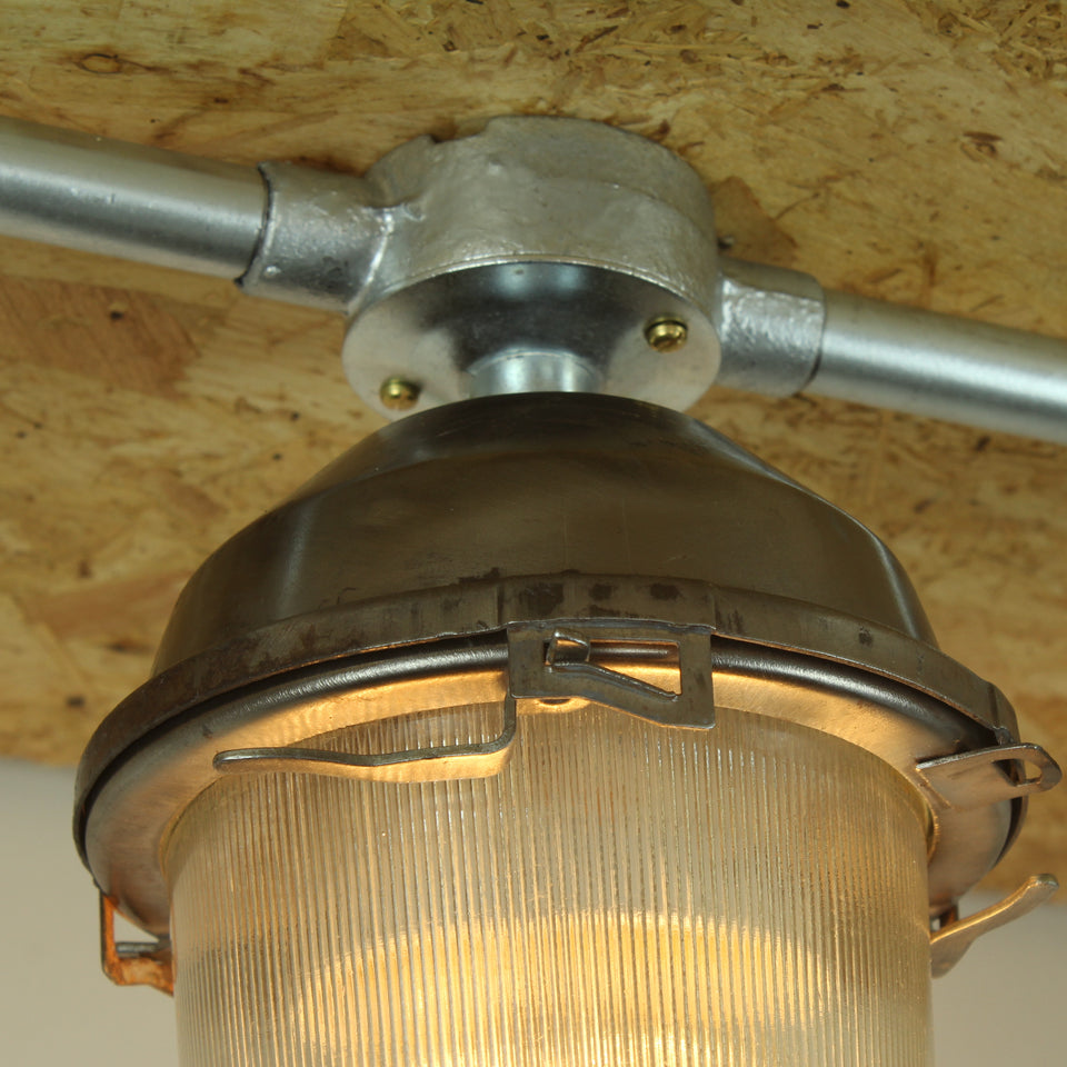 Small Glass Dome Fitting - Conduit Mount