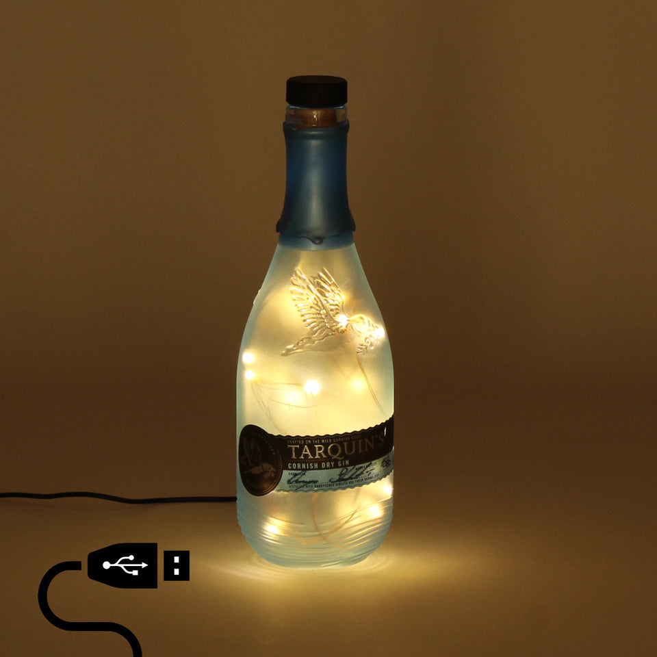 Illuminated Tarquin's Gin Bottle