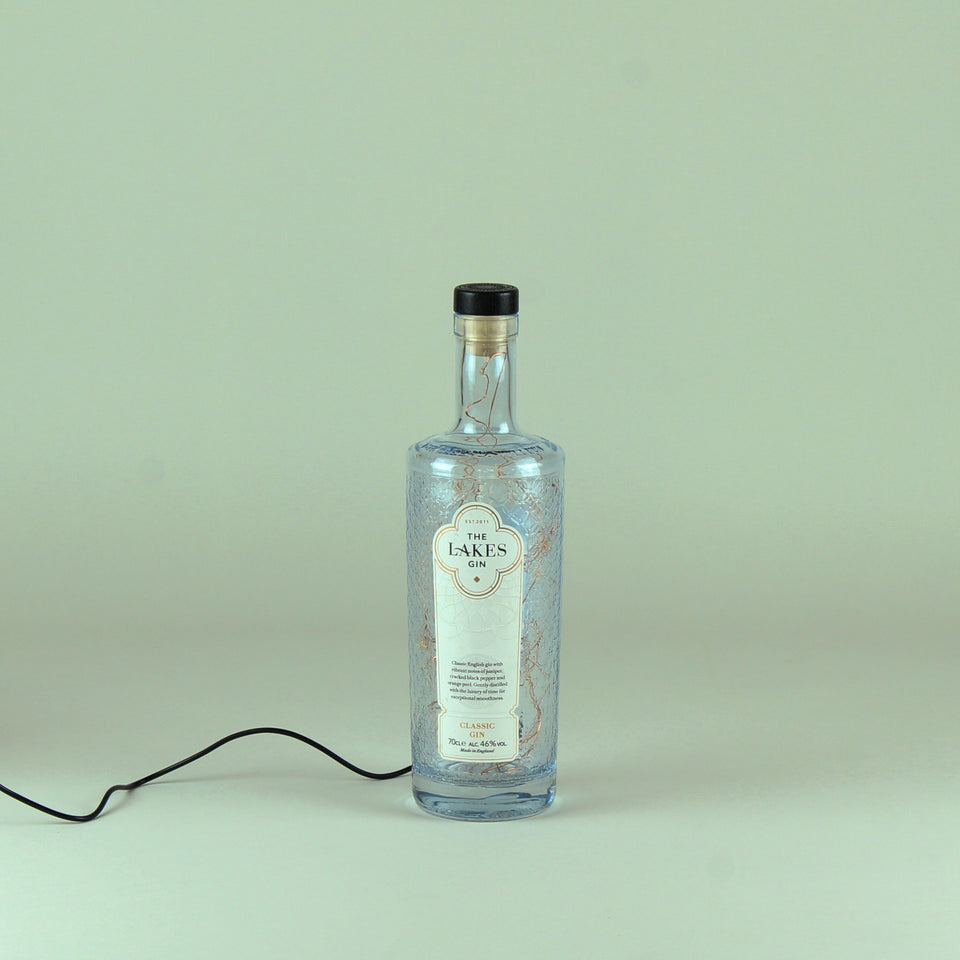 Illuminated The Lakes Classic Gin Bottle