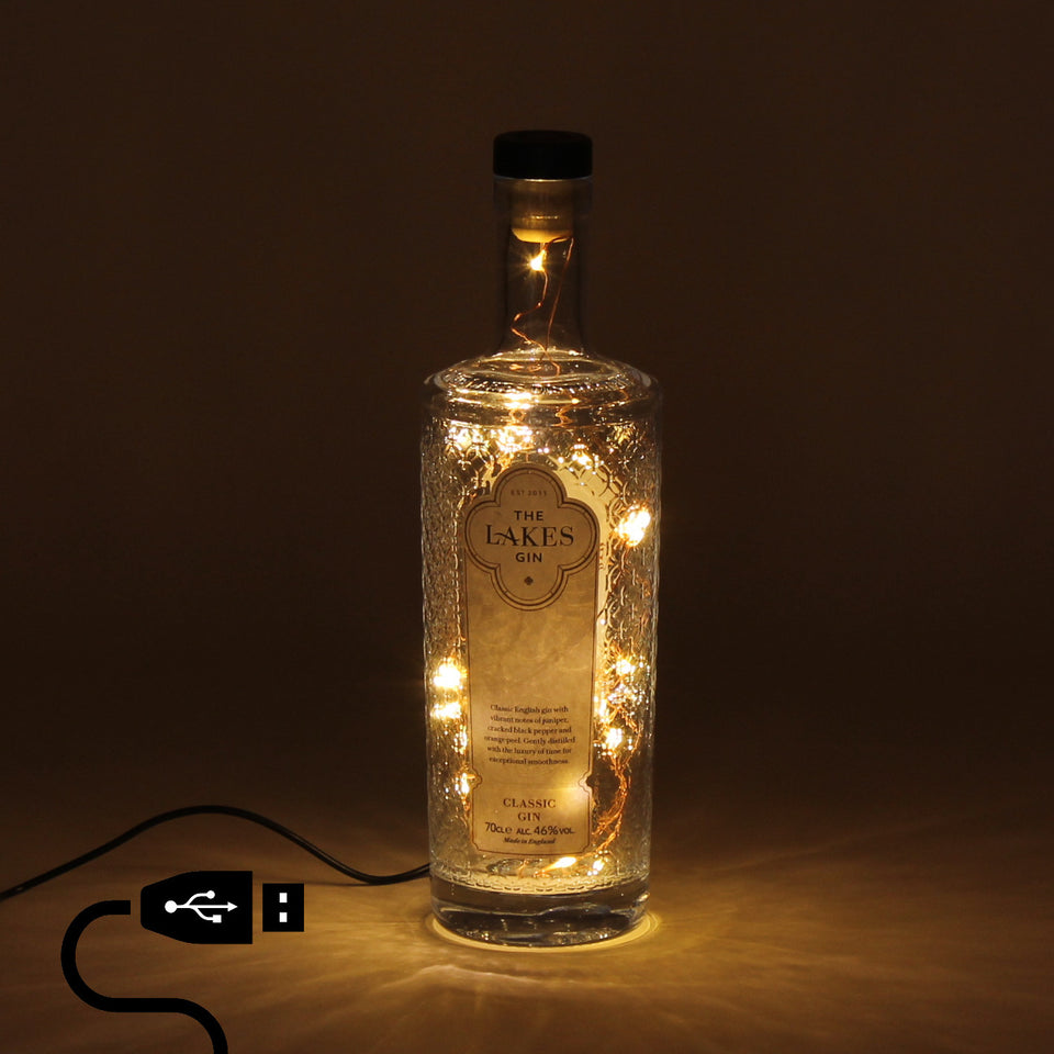 Illuminated The Lakes Classic Gin Bottle