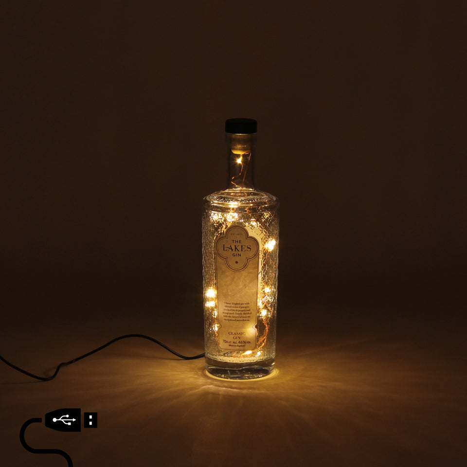Illuminated The Lakes Classic Gin Bottle