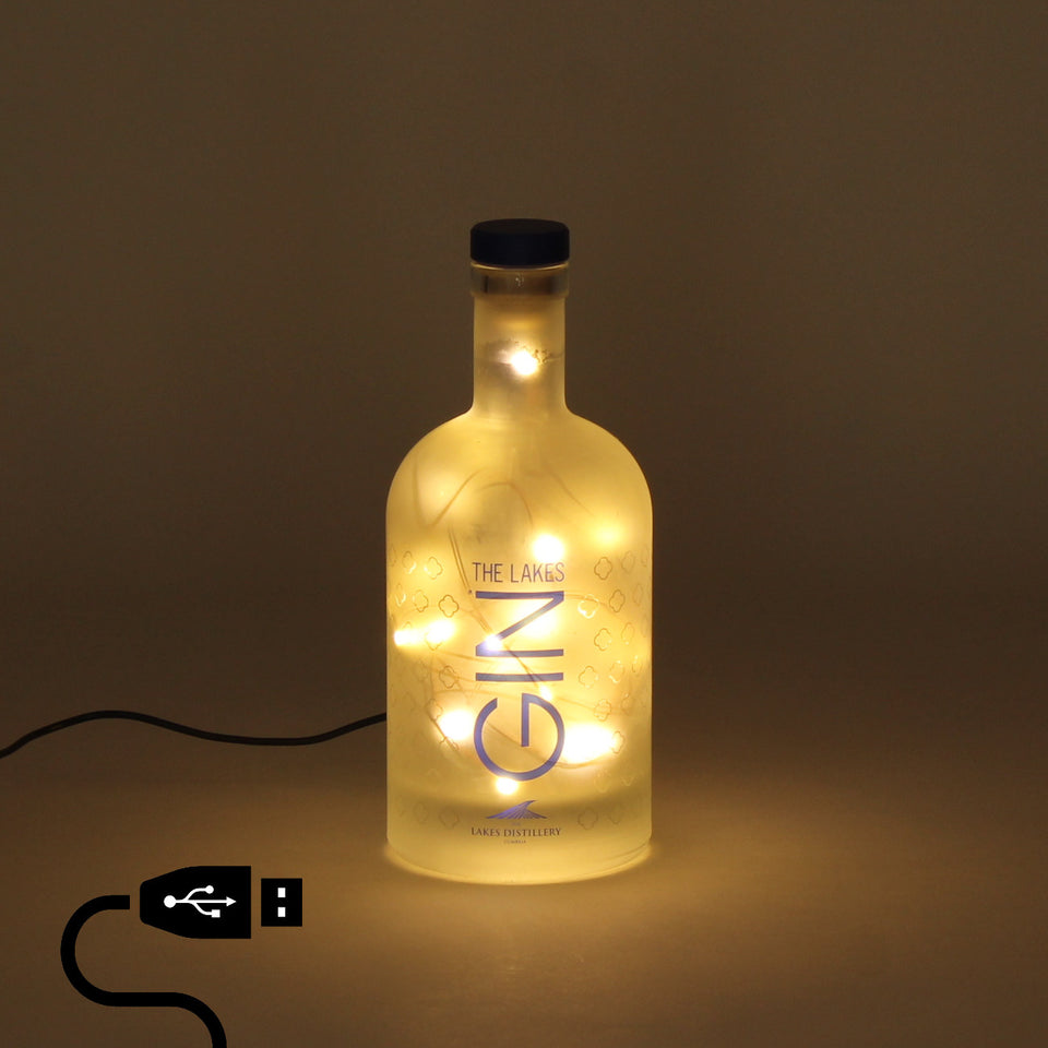 Illuminated The Lakes Gin Bottle