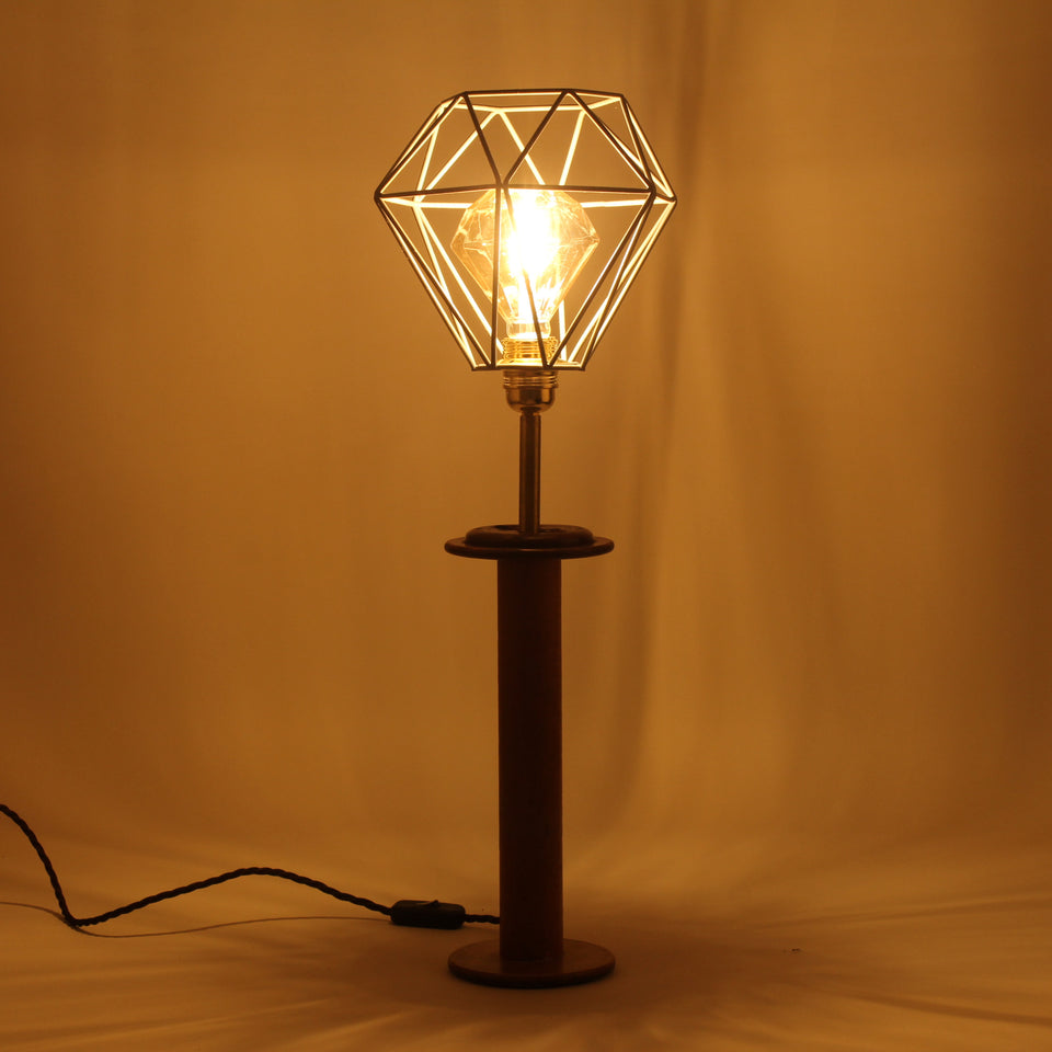 Vintage Bobbin Lamp Base (12")