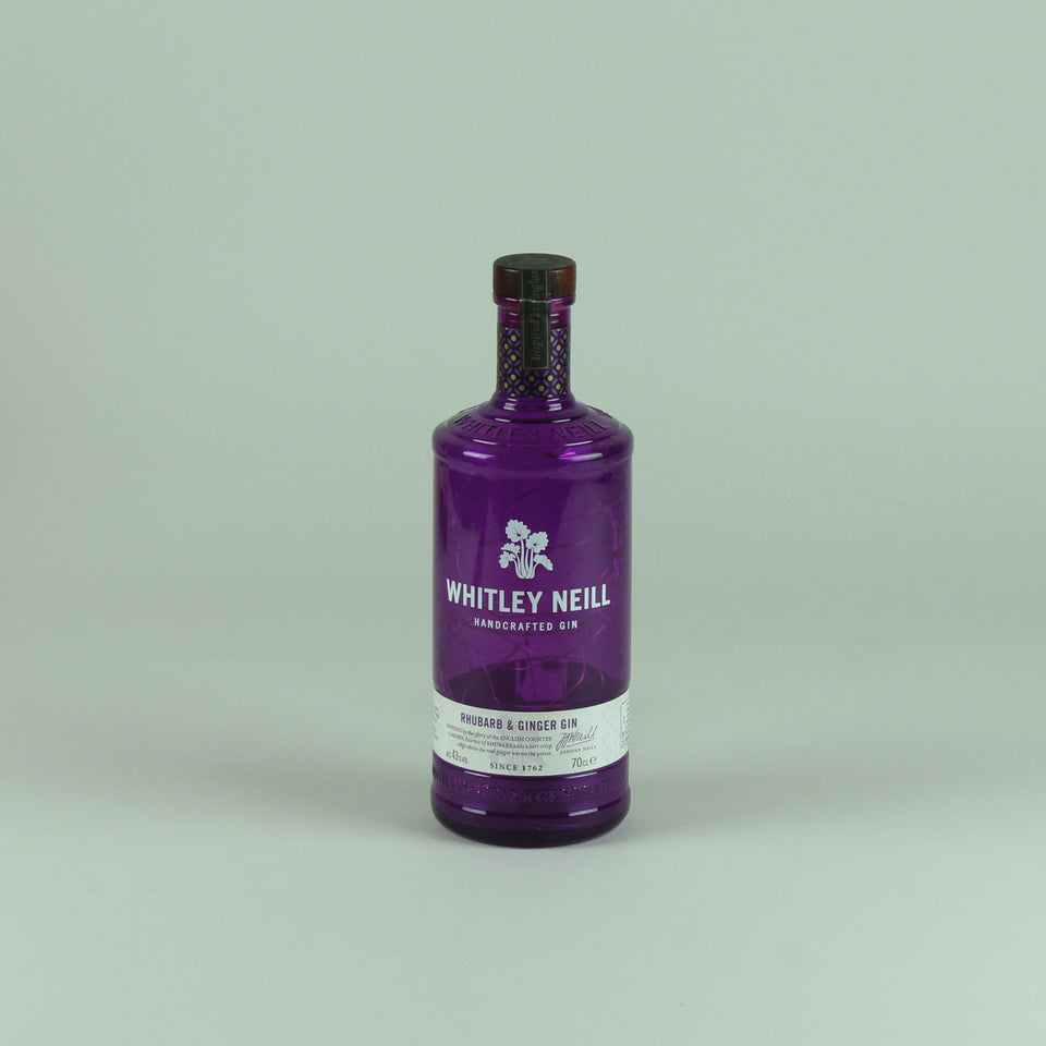 Illuminated Whitley Neill Rhubarb & Ginger Gin Bottle