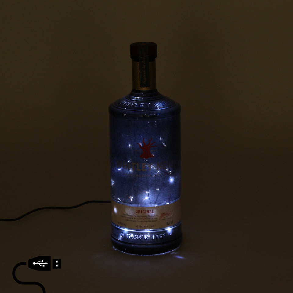 Illuminated Whitley Original Gin Bottle